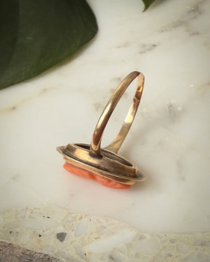 Antique 10K Gold Cameo Ring