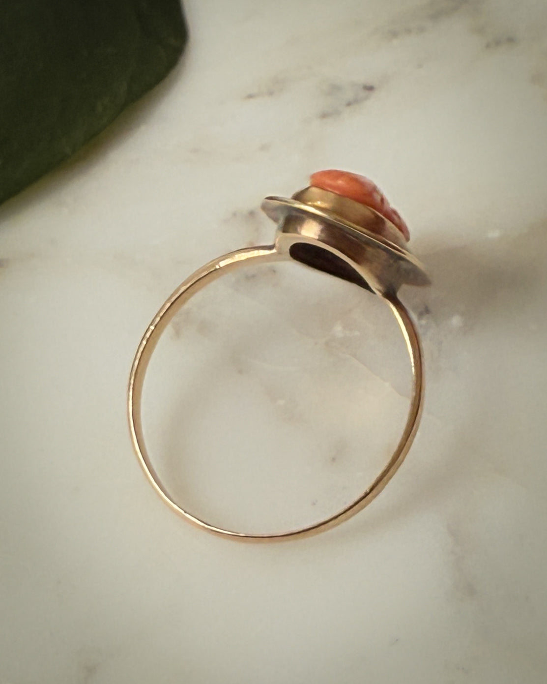 Antique 10K Gold Cameo Ring