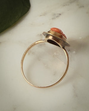 Antique 10K Gold Cameo Ring