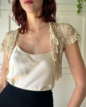 Antique Crochet Bolero | XS-S