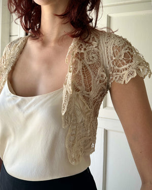 Antique Crochet Bolero | XS-S