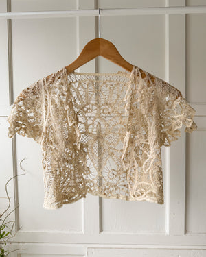 Antique Crochet Bolero | XS-S