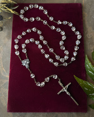 Vintage Crystal Rosary