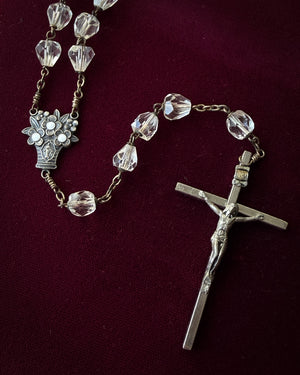 Vintage Crystal Rosary