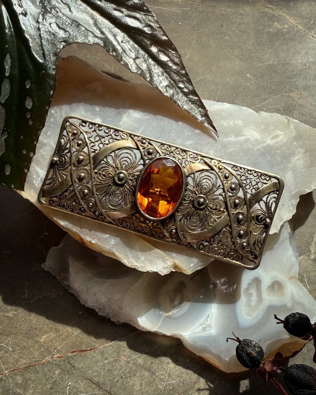 Antique Filigree Brooch