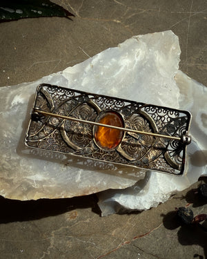 Antique Filigree Brooch