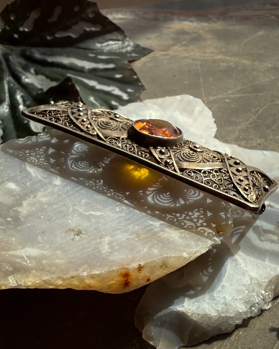 Antique Filigree Brooch