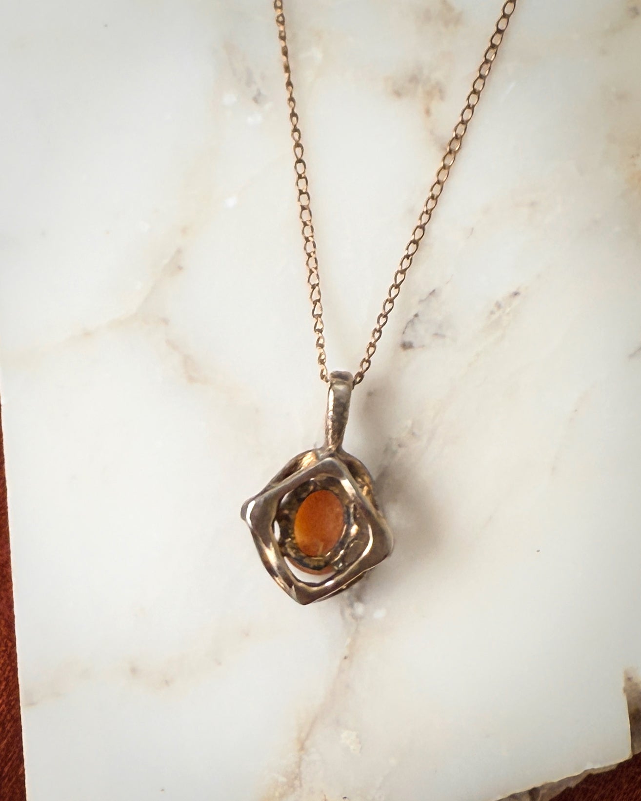 Antique Gold Filled Cameo Necklace