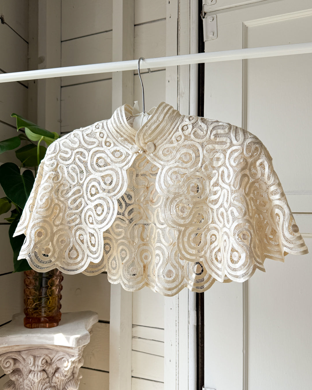 30s Silk Tape Lace Capelet