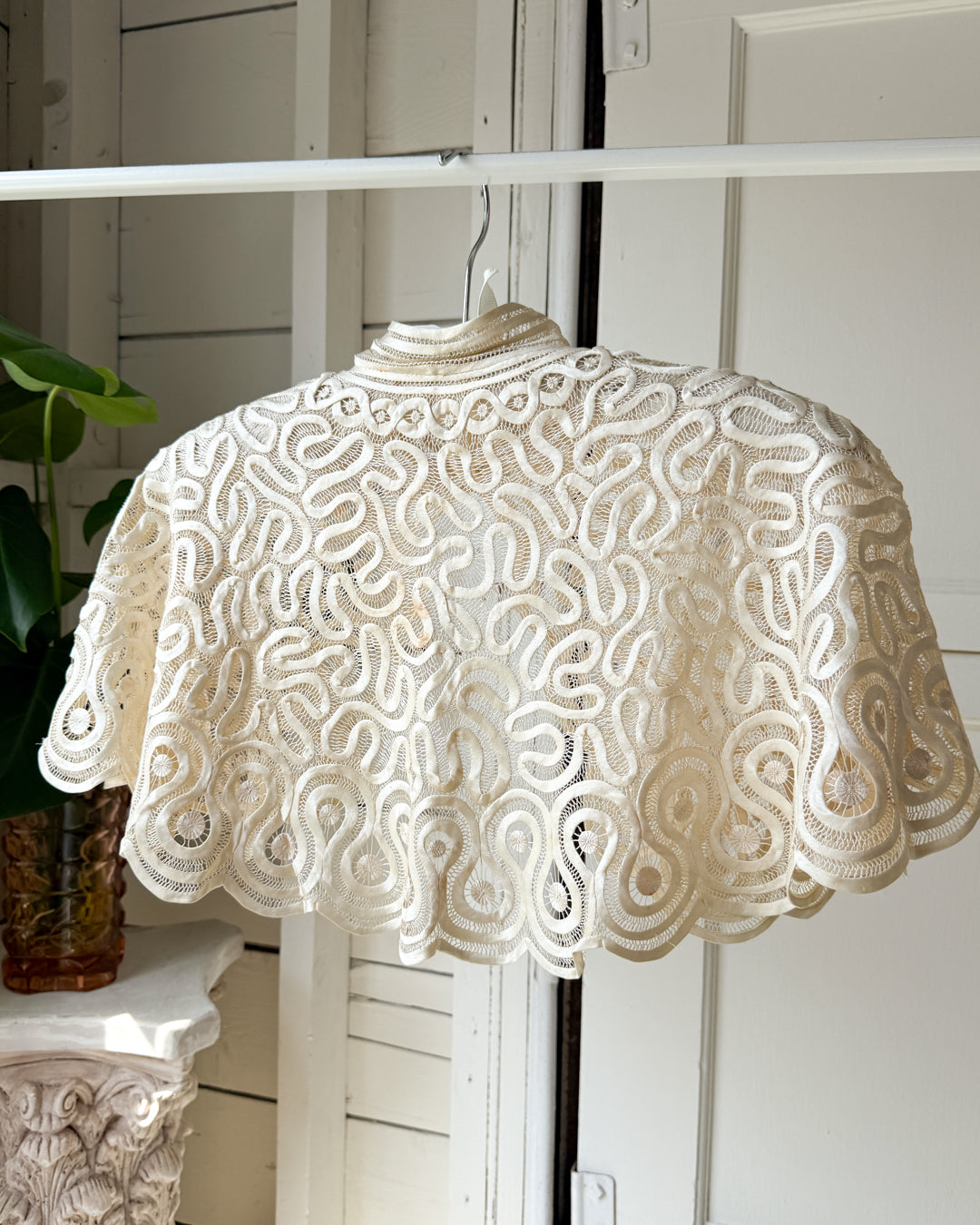 30s Silk Tape Lace Capelet