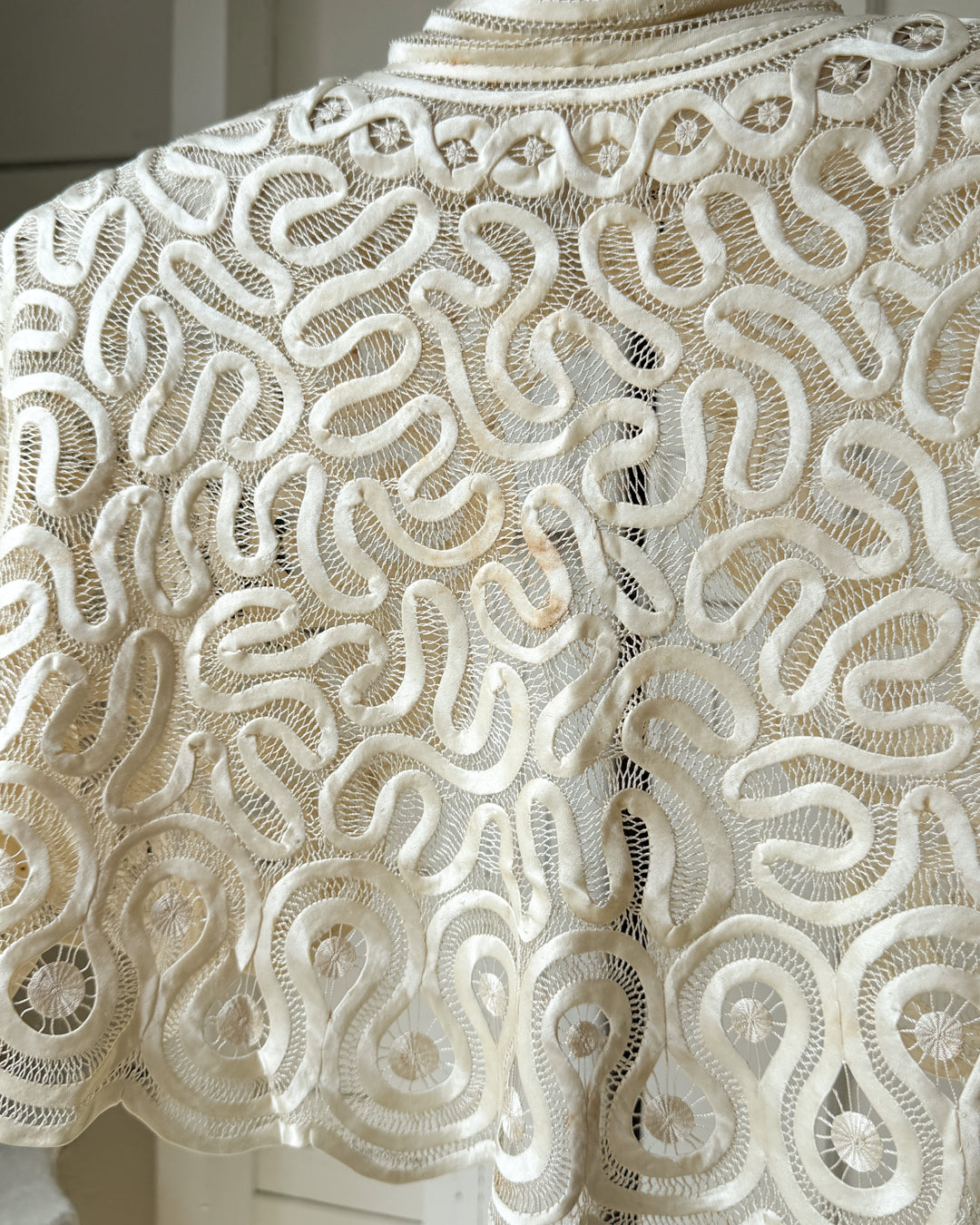 30s Silk Tape Lace Capelet