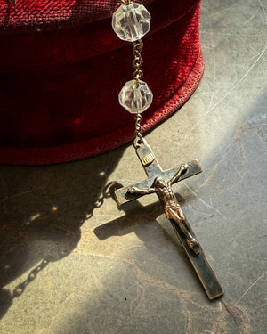 Antique Crystal Rosary