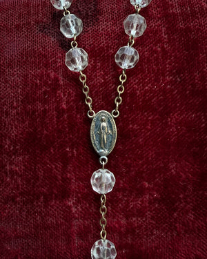 Antique Crystal Rosary