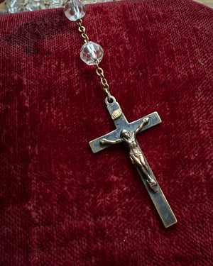Antique Crystal Rosary