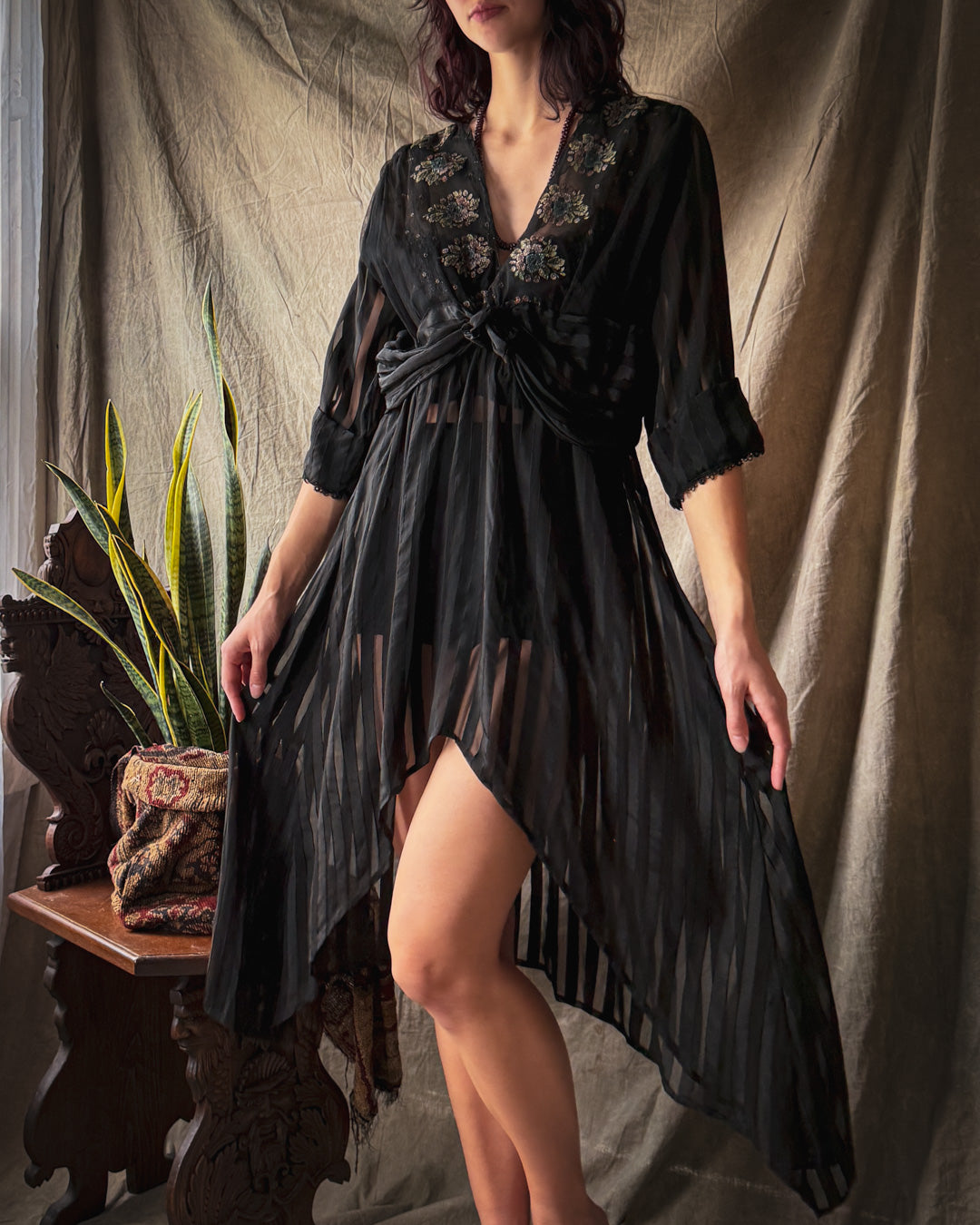 Edwardian Silk Dress Topper | M-L