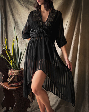 Edwardian Silk Dress Topper | M-L