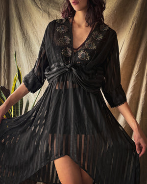 Edwardian Silk Dress Topper | M-L