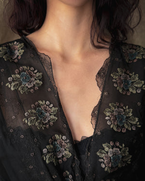 Edwardian Silk Dress Topper | M-L