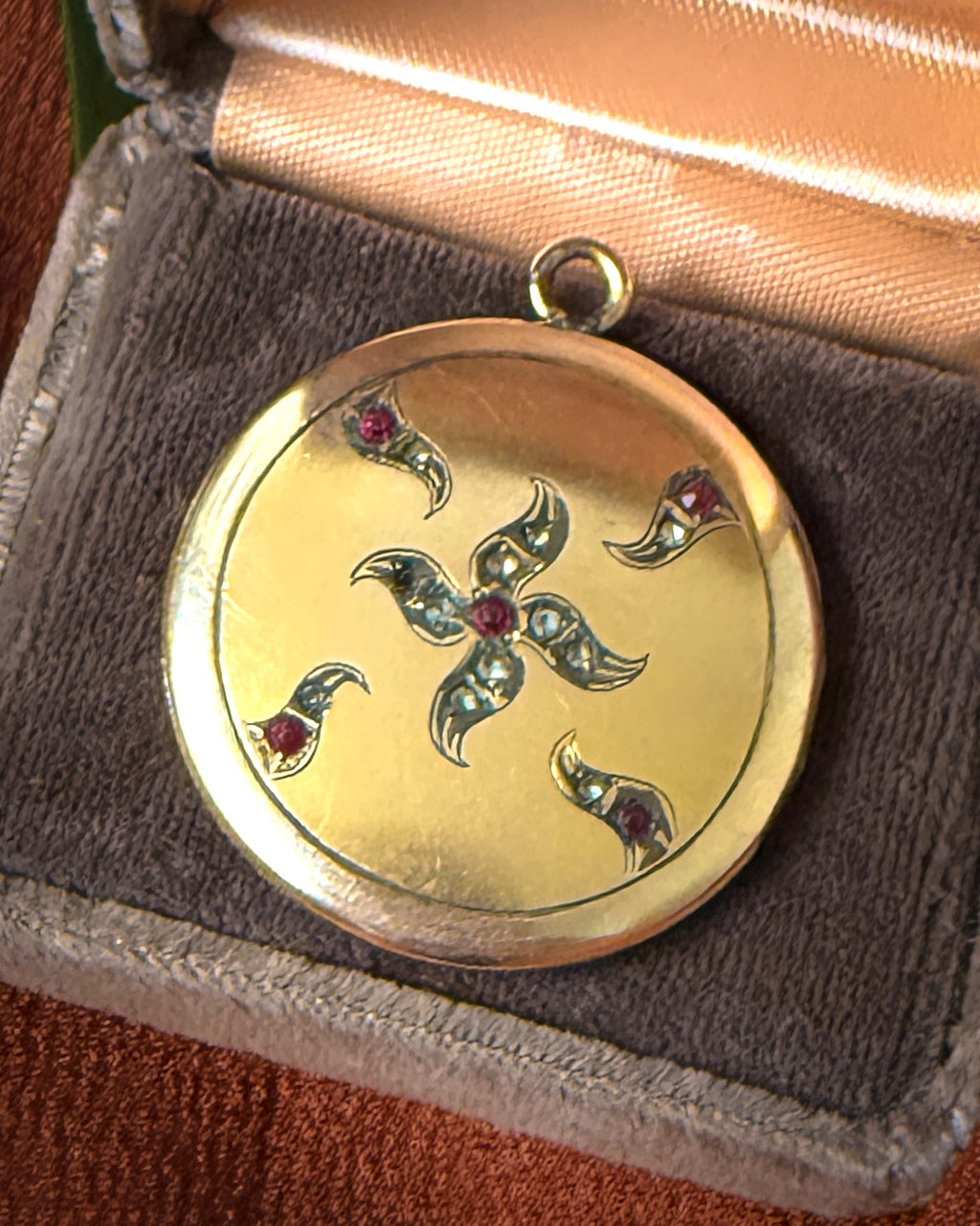 Victorian Gold Filled Mourning Hair Locket