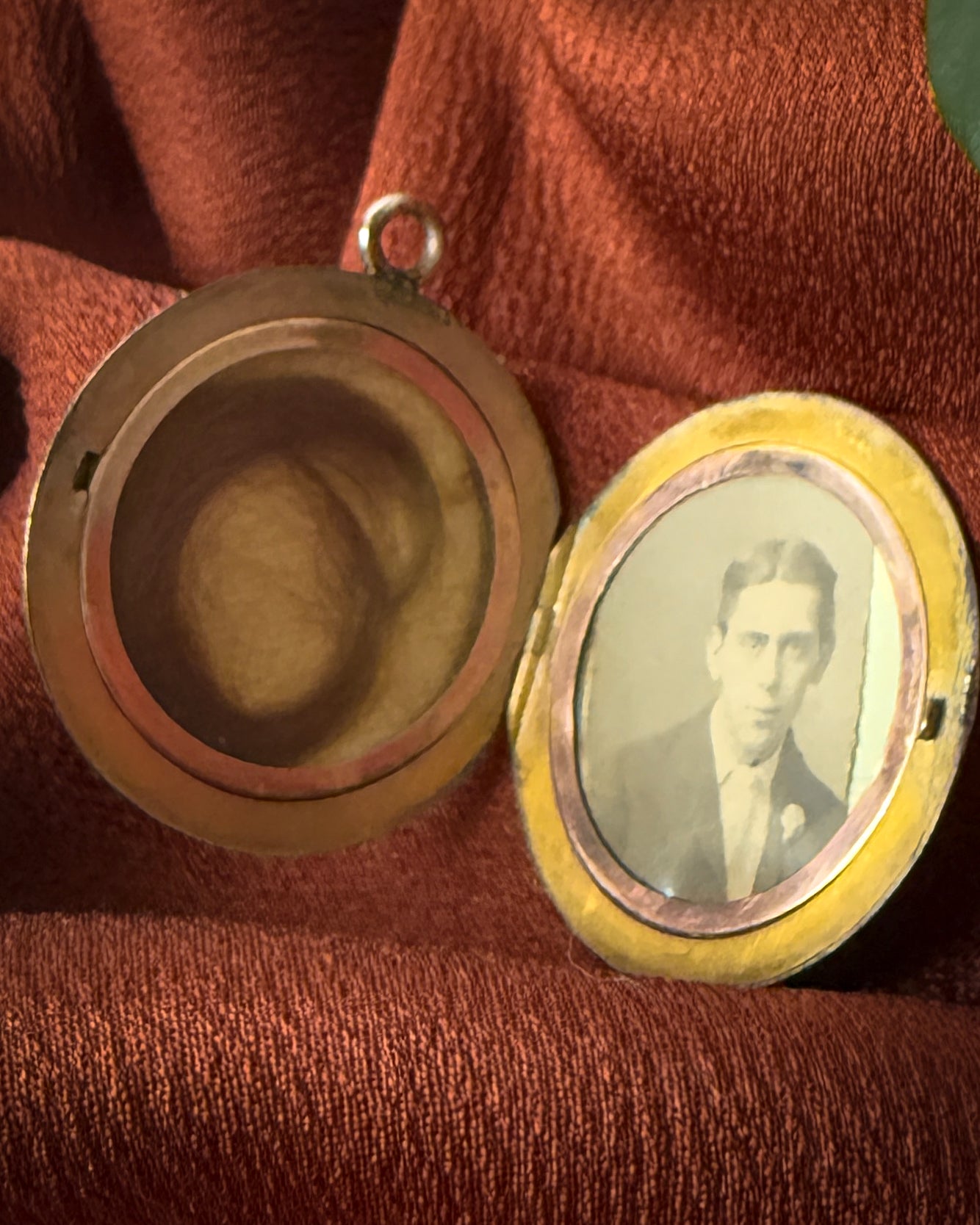 Victorian Gold Filled Mourning Hair Locket