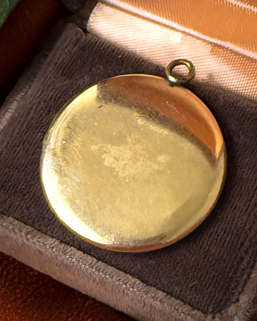 Victorian Gold Filled Mourning Hair Locket