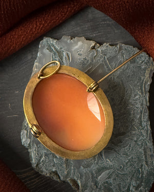 Antique Gold Filled Cameo Pendant