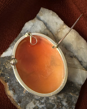 Antique Shell Cameo Brooch