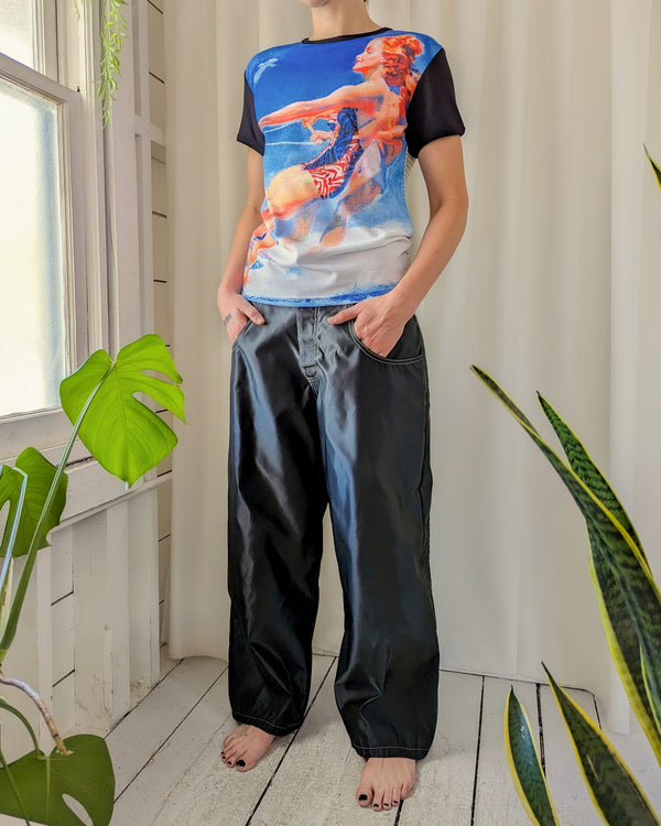 vintage Phychedelic pants / Rave y2k