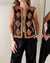 60s Valentina Beaded Wool Vest | M