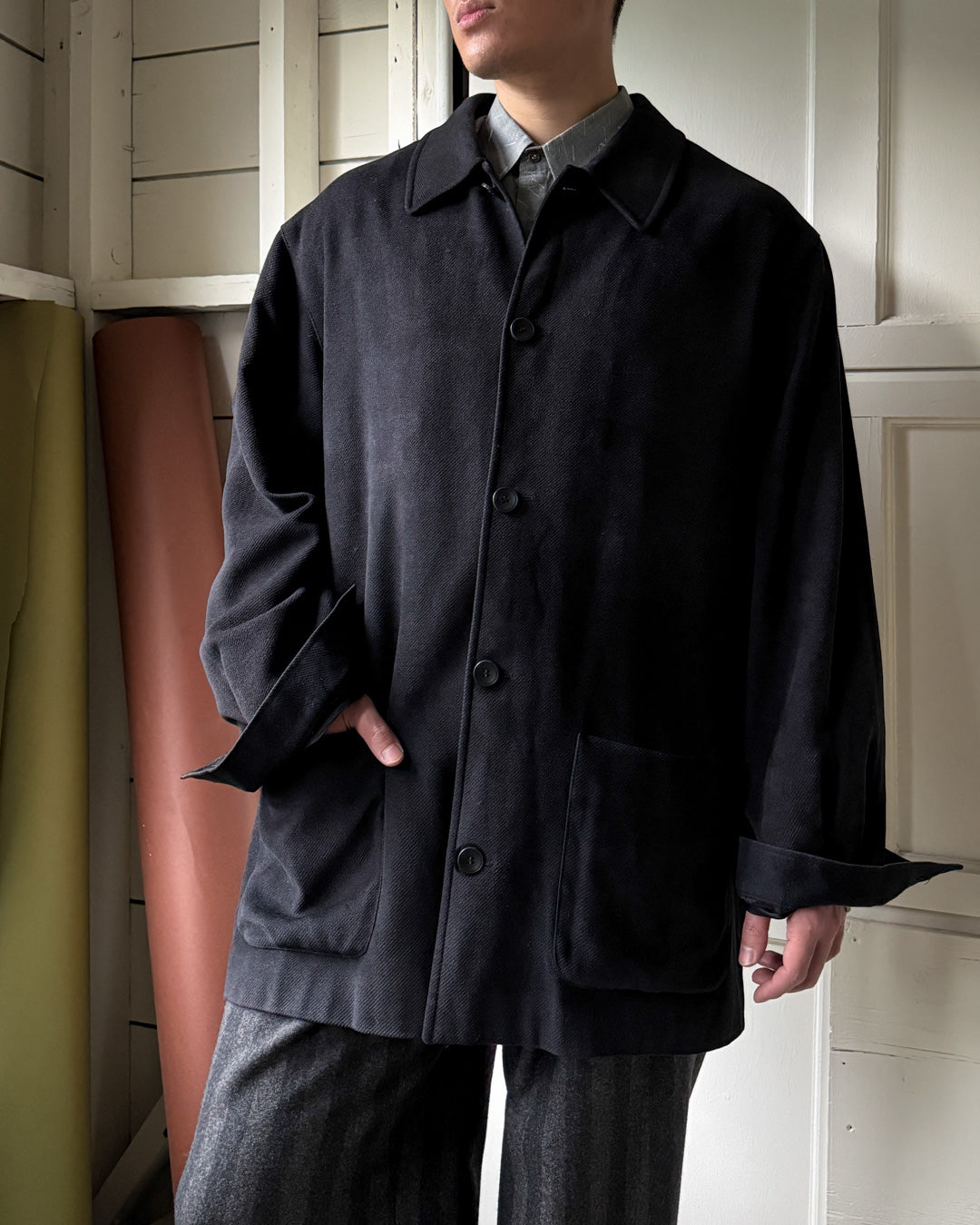 90s Lightweight Black Jacket | L