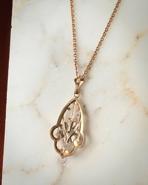 10K Gold & Diamond Necklace