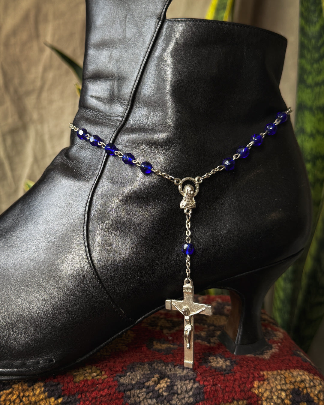Beaded Rosary Anklet