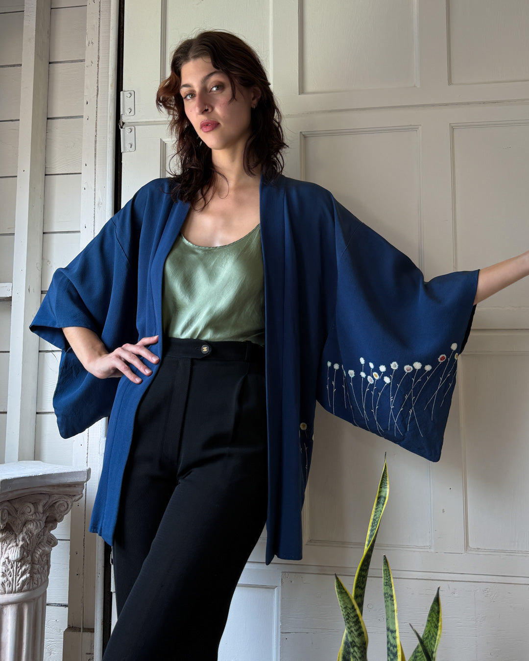 Silk Wildflower Haori Kimono