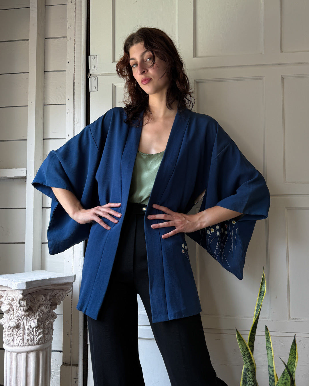 Silk Wildflower Haori Kimono