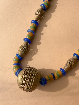 70s Artisan Mixed Bead Necklace