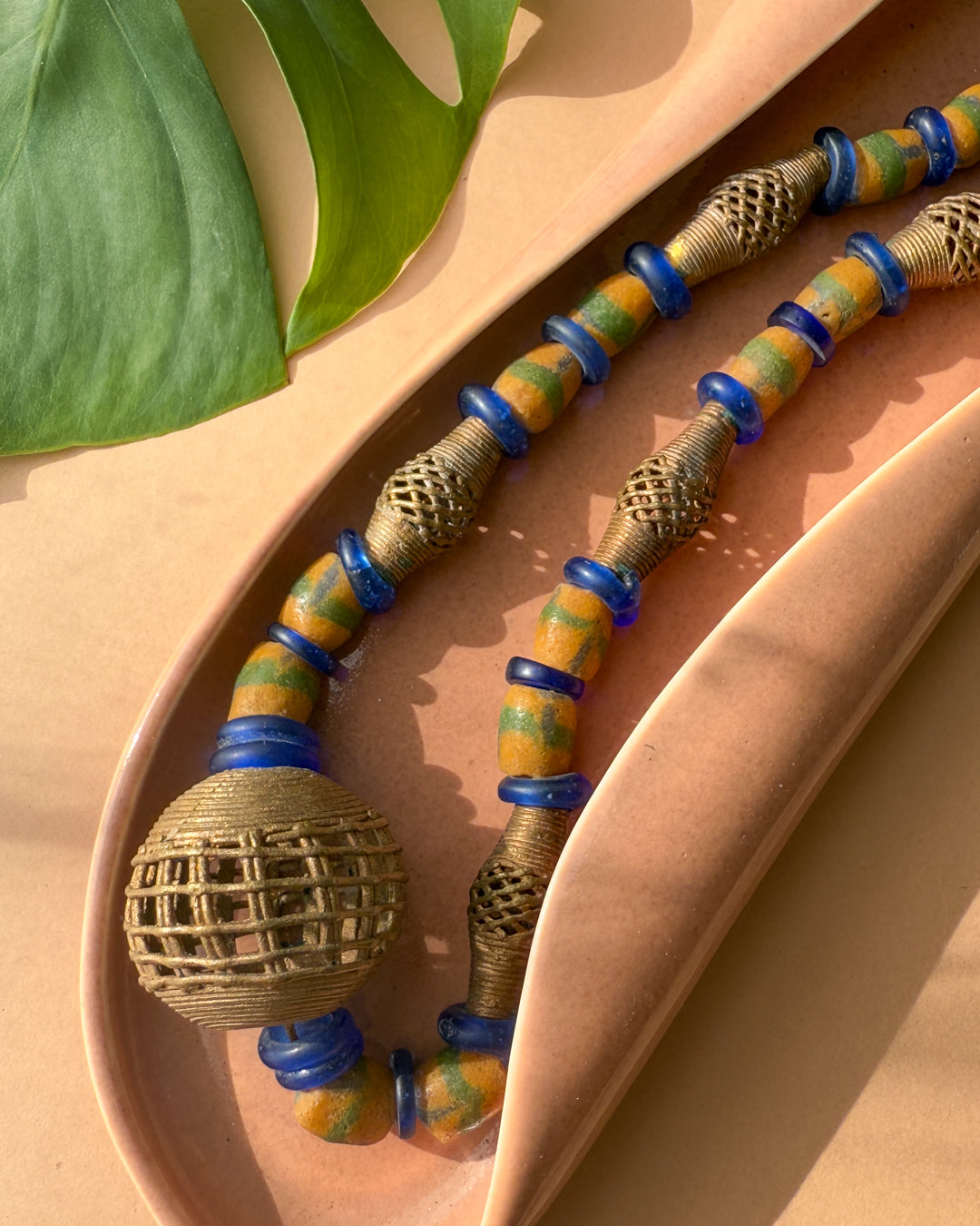 70s Artisan Mixed Bead Necklace