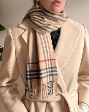 Burberry Plaid Cashmere Scarf