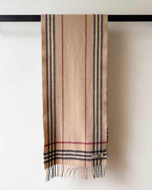 Burberry Plaid Cashmere Scarf