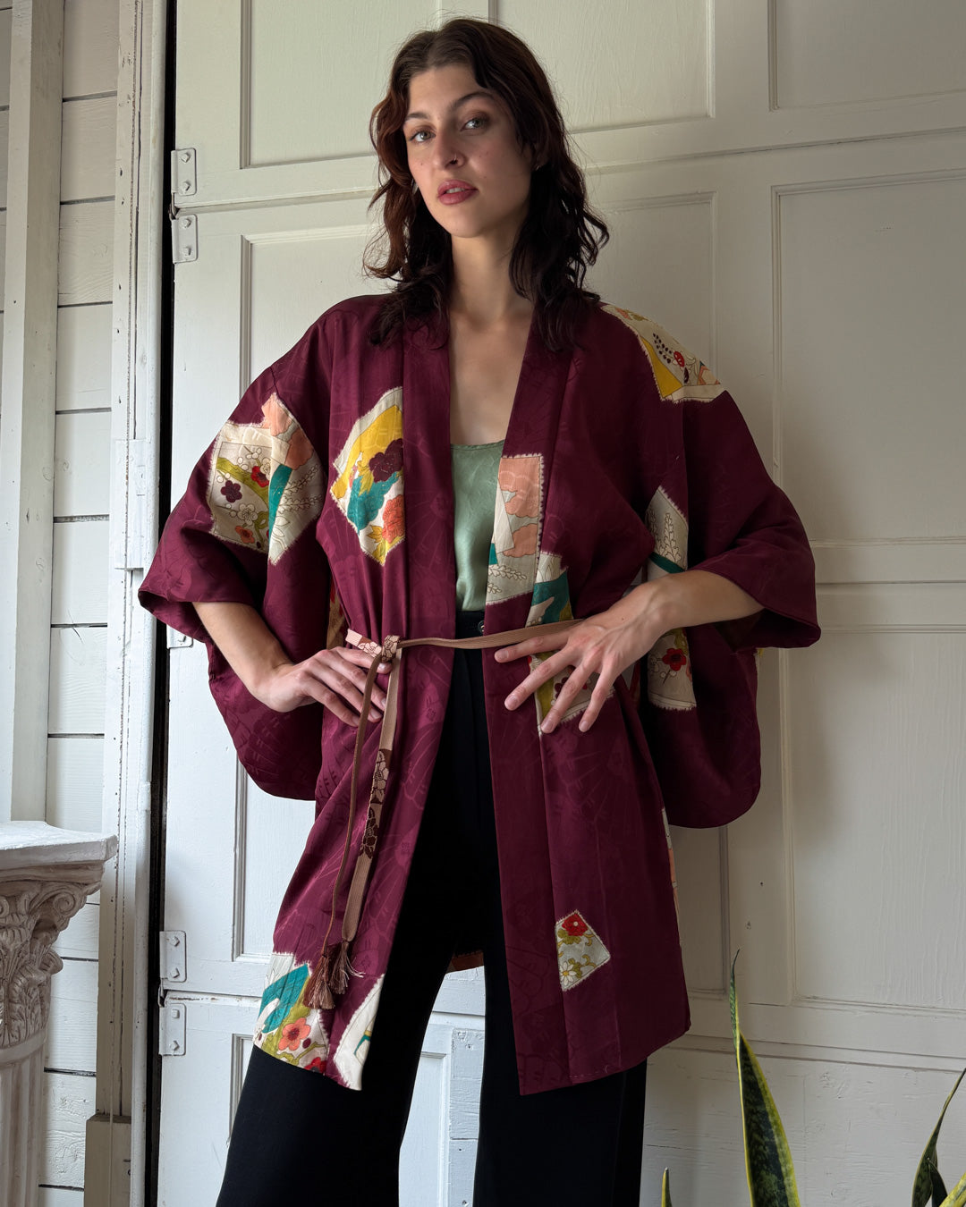 Hand Painted Silk Haori Kimono