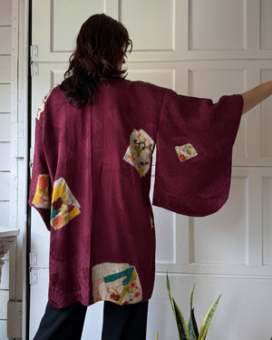 Hand Painted Silk Haori Kimono