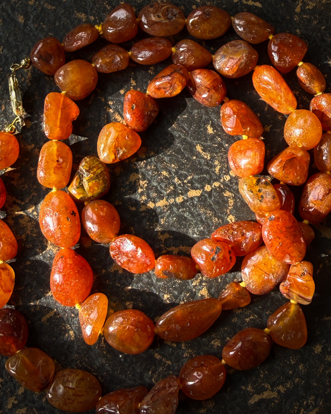 Carnelian Beaded Necklace