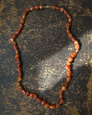 Carnelian Beaded Necklace
