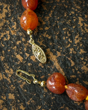 Carnelian Beaded Necklace