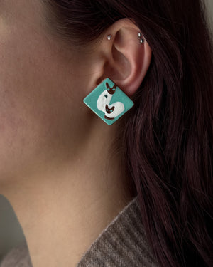 50s Siamese Cat Earrings