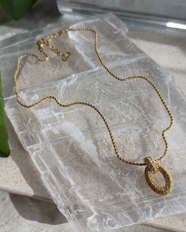 Christian Dior CD Logo Gold Necklace Pendant Choker Vintage Used | eBay