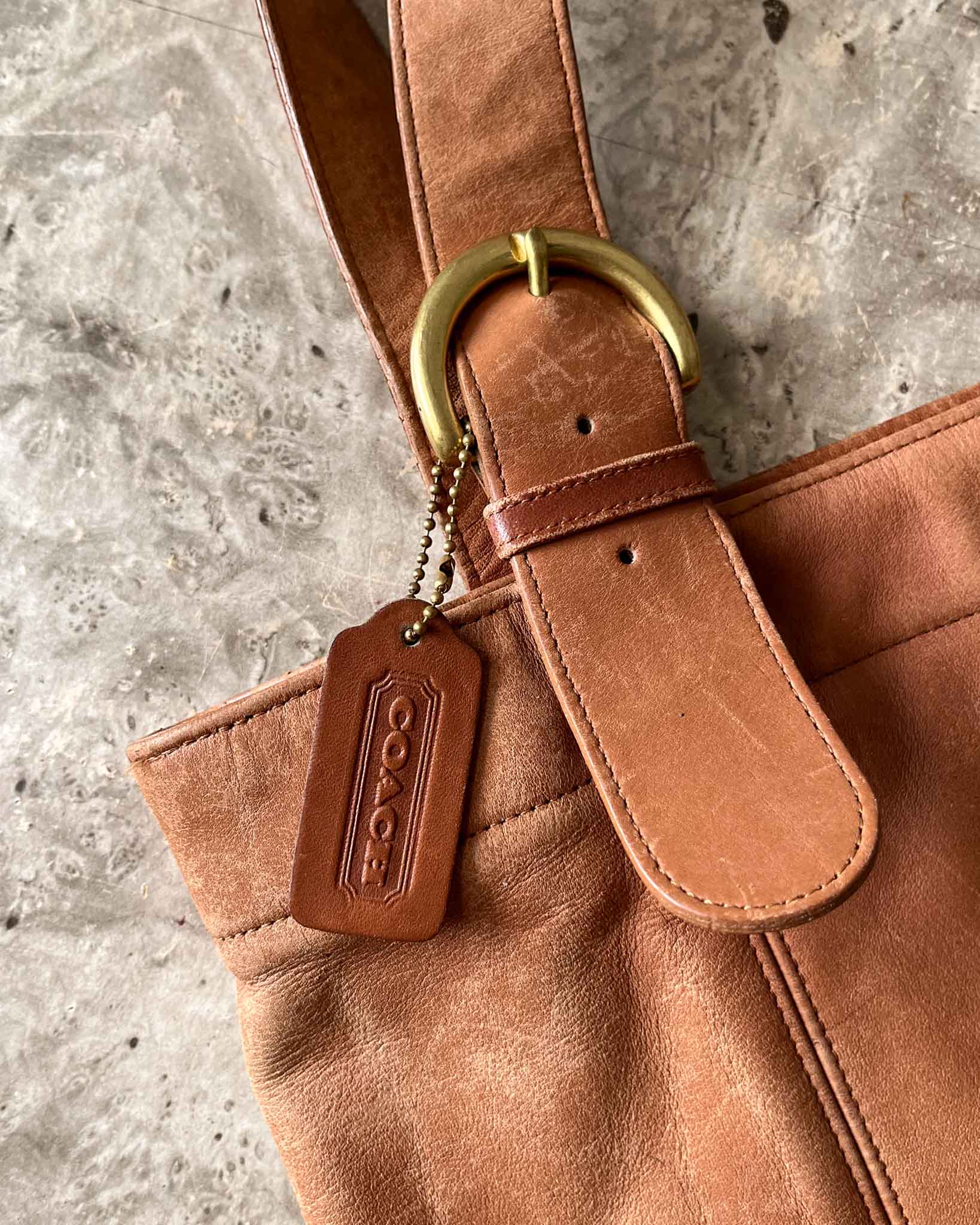 COACH Legacy Leather Large Duffle in Brown | Lyst