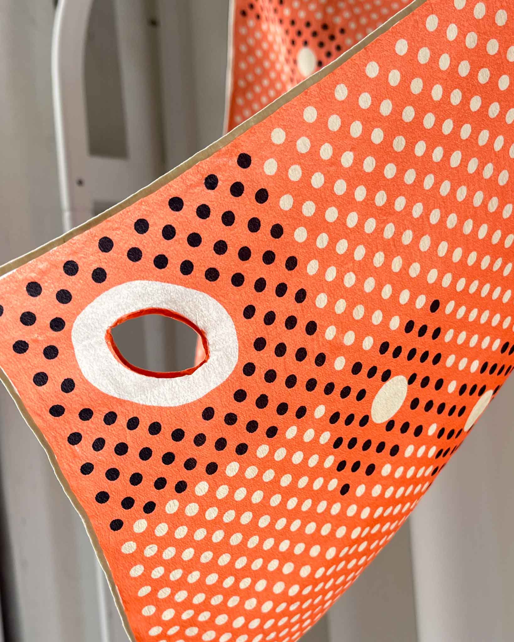 Silk Polka Dot Slide Scarf