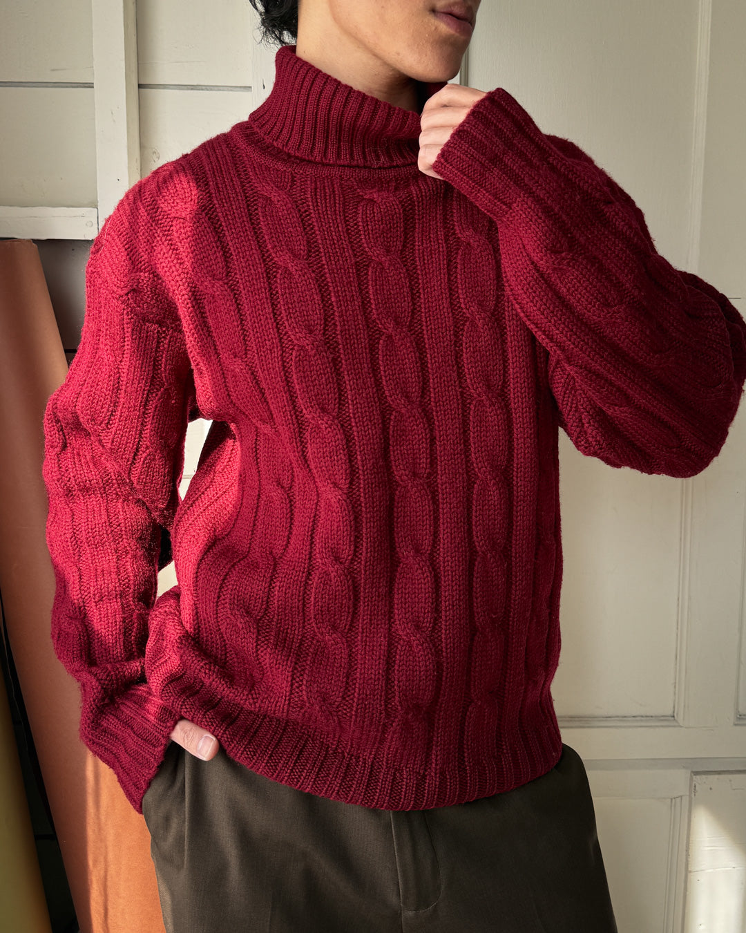 90s Wool Turtleneck | M