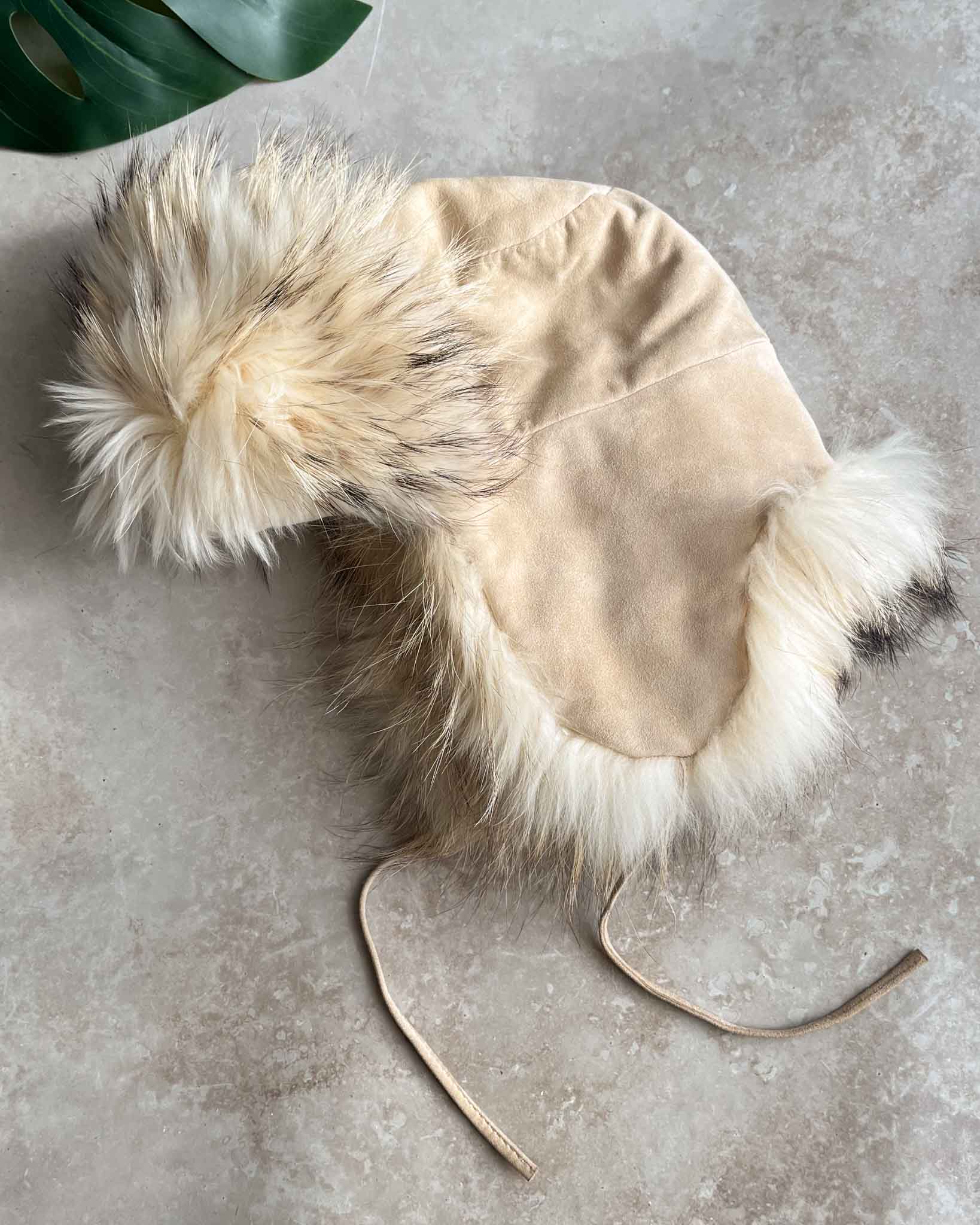 Fluffy Coyote Fur Hat