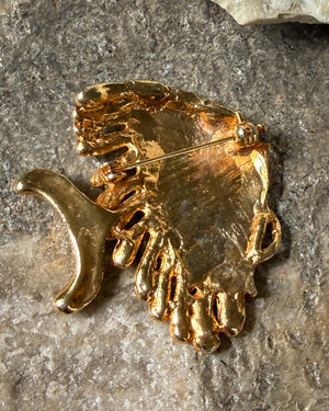 Enamel Fish Brooch